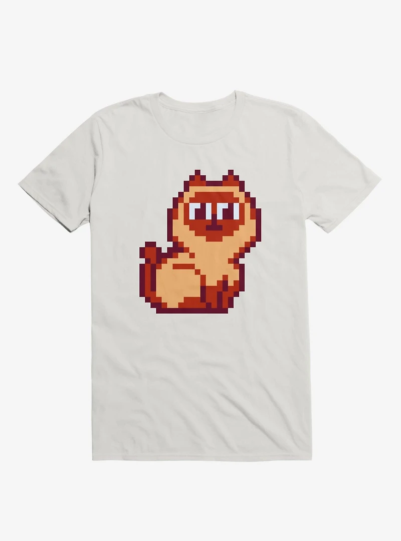 Siamese Cat Pixel Art T-Shirt