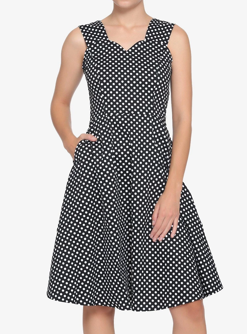 Black White Polka Dot Dress
