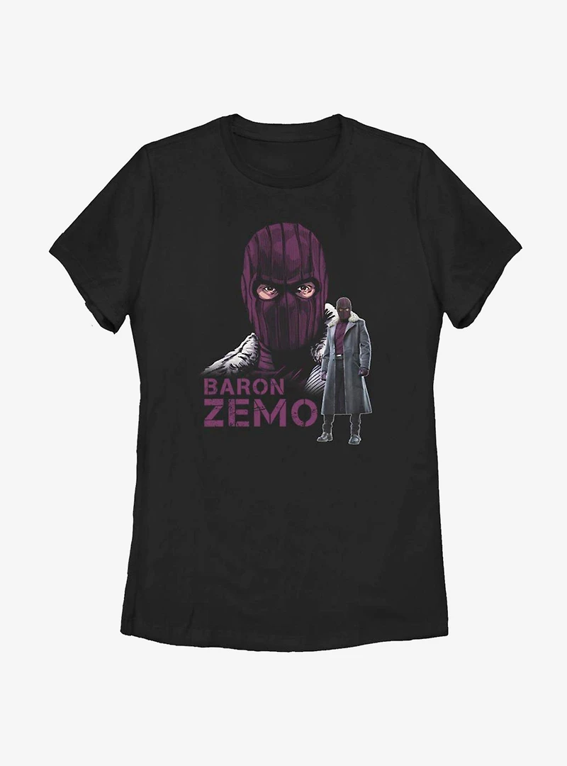 Marvel The Falcon And Winter Soldier Masked Zemo Womens T-Shirt