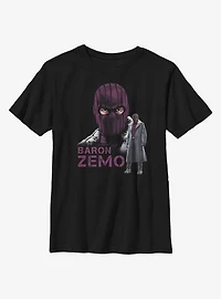 Marvel The Falcon And Winter Soldier Masked Zemo Youth T-Shirt