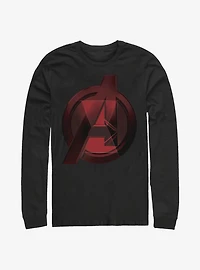 Marvel Black Widow Avenger Logo Long-Sleeve T-Shirt