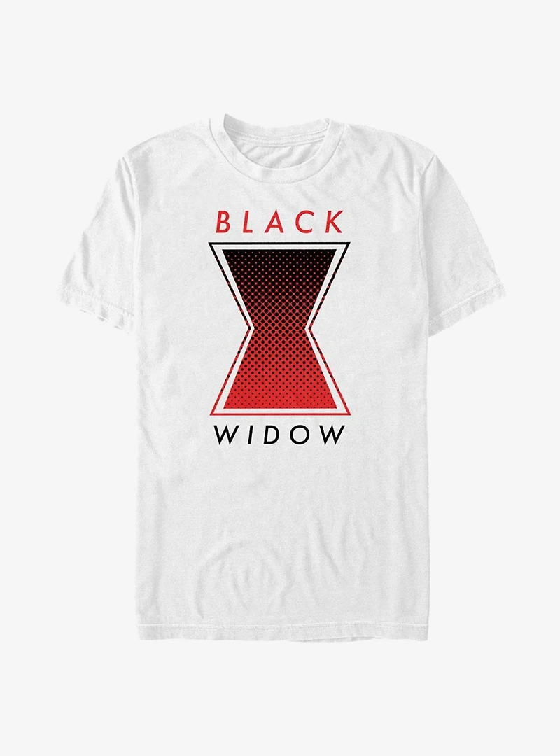 Marvel Black Widow Haftone Symbol T-Shirt