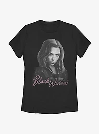 Marvel Black Widow Monochrome Womens T-Shirt