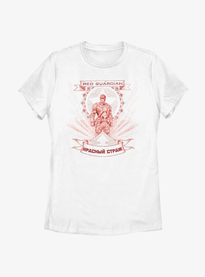 Marvel Black Widow Guardian Of Red Womens T-Shirt