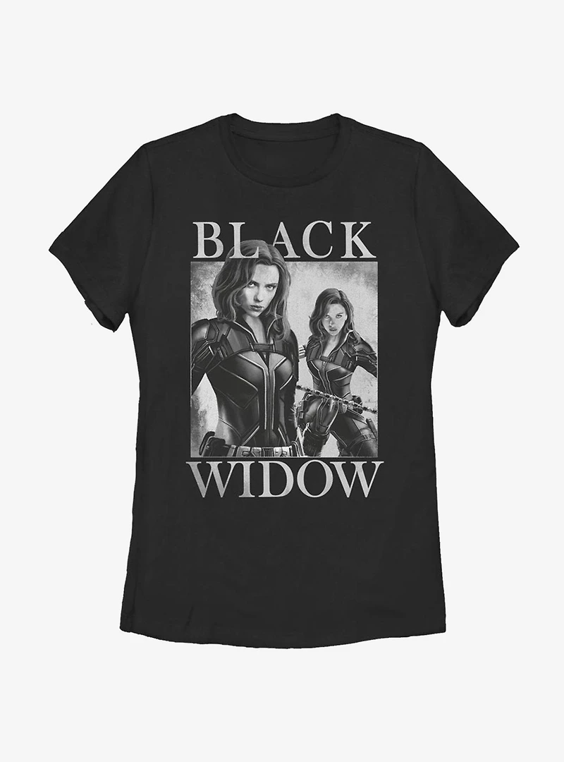 Marvel Black Widow Two Widows Mirror Womens T-Shirt