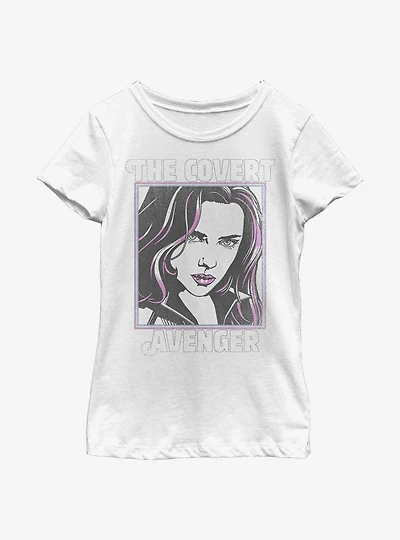 Marvel Black Widow Retro Pop Youth Girls T-Shirt