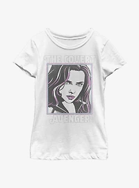 Marvel Black Widow Retro Pop Youth Girls T-Shirt