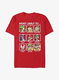 Nintendo Super Mario Most Likely To T-Shirt