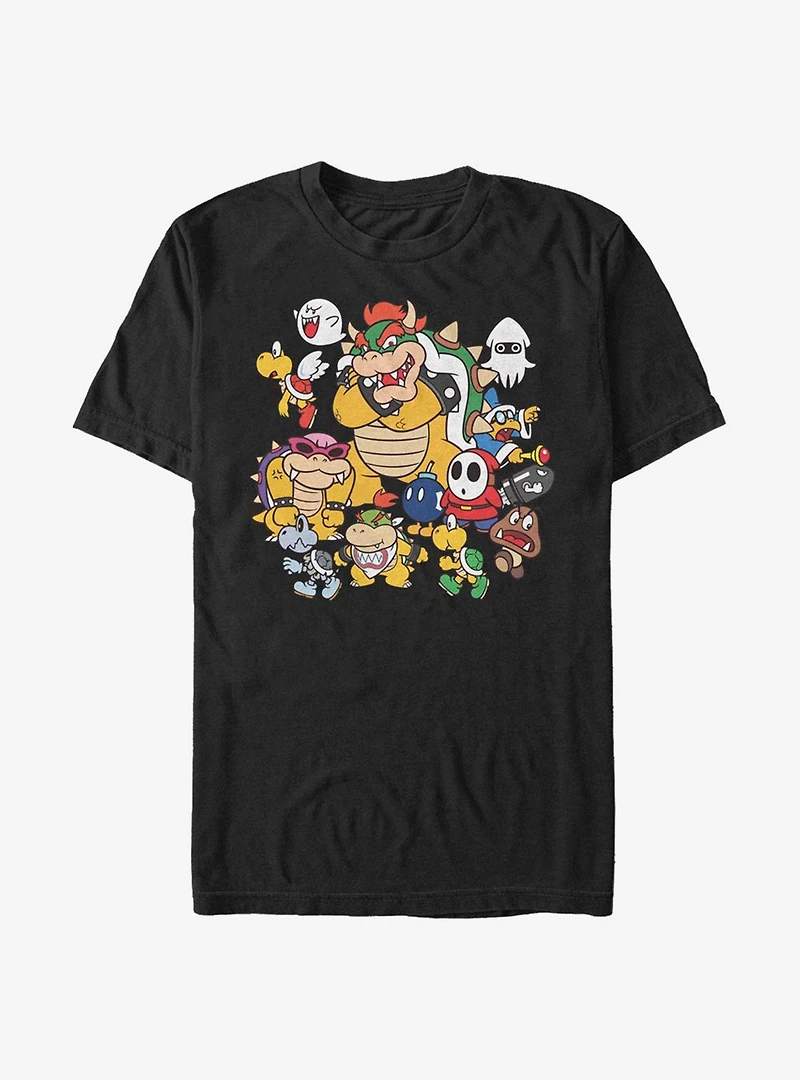 Nintendo Super Mario Villain Stack T-Shirt