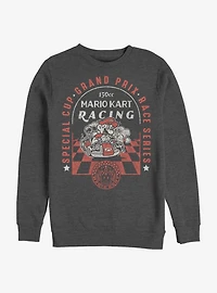 Super Mario Checkered Passed Crew Sweatshirt