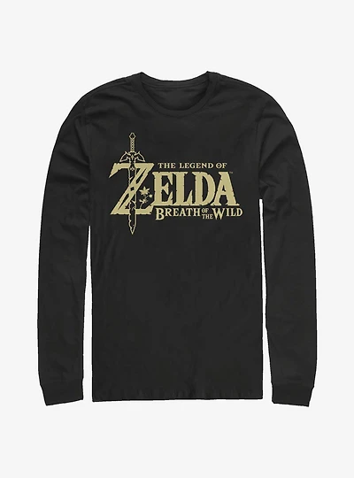 The Legend Of Zelda Breath Wild Logo Long-Sleeve T-Shirt