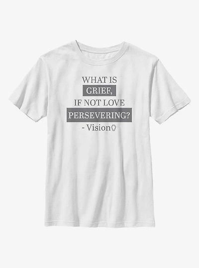 Marvel WandaVision Grief Is Love Persevering Youth T-Shirt
