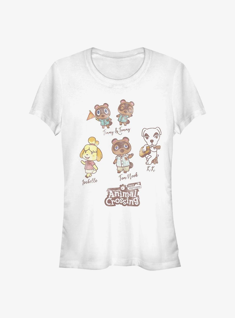 Animal Crossing Character Textbook Girls T-Shirt