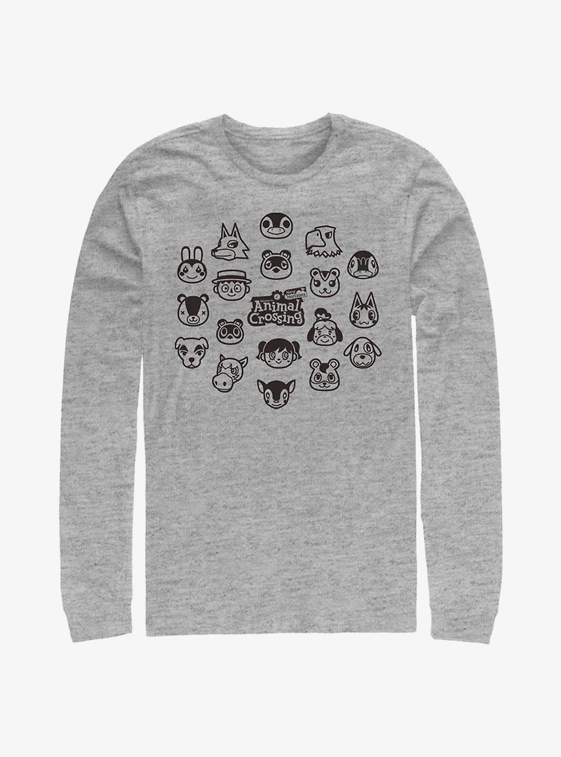 Animal Crossing New Horizons Group Long-Sleeve T-Shirt
