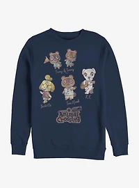 Animal Crossing Character Textbook Crew Sweatshirt