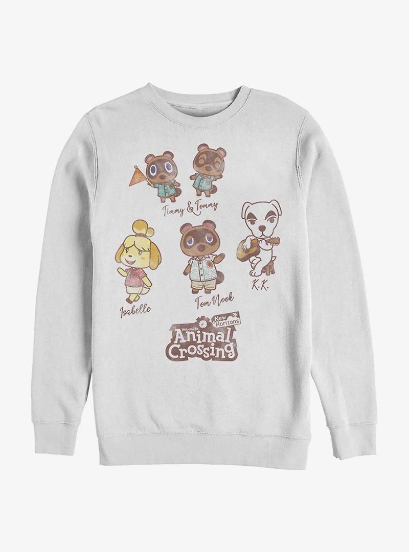 Animal Crossing Character Textbook Crew Sweatshirt