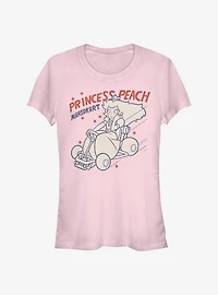 Super Mario Peach Kart Girls T-Shirt
