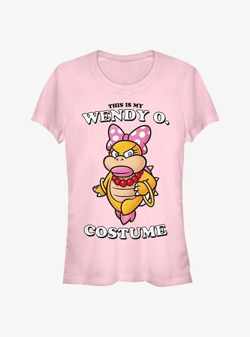 Super Mario Wendy Face Girls T-Shirt