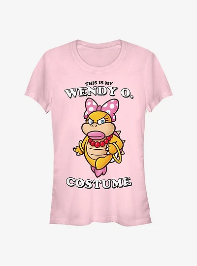 Super Mario Wendy Face Girls T-Shirt