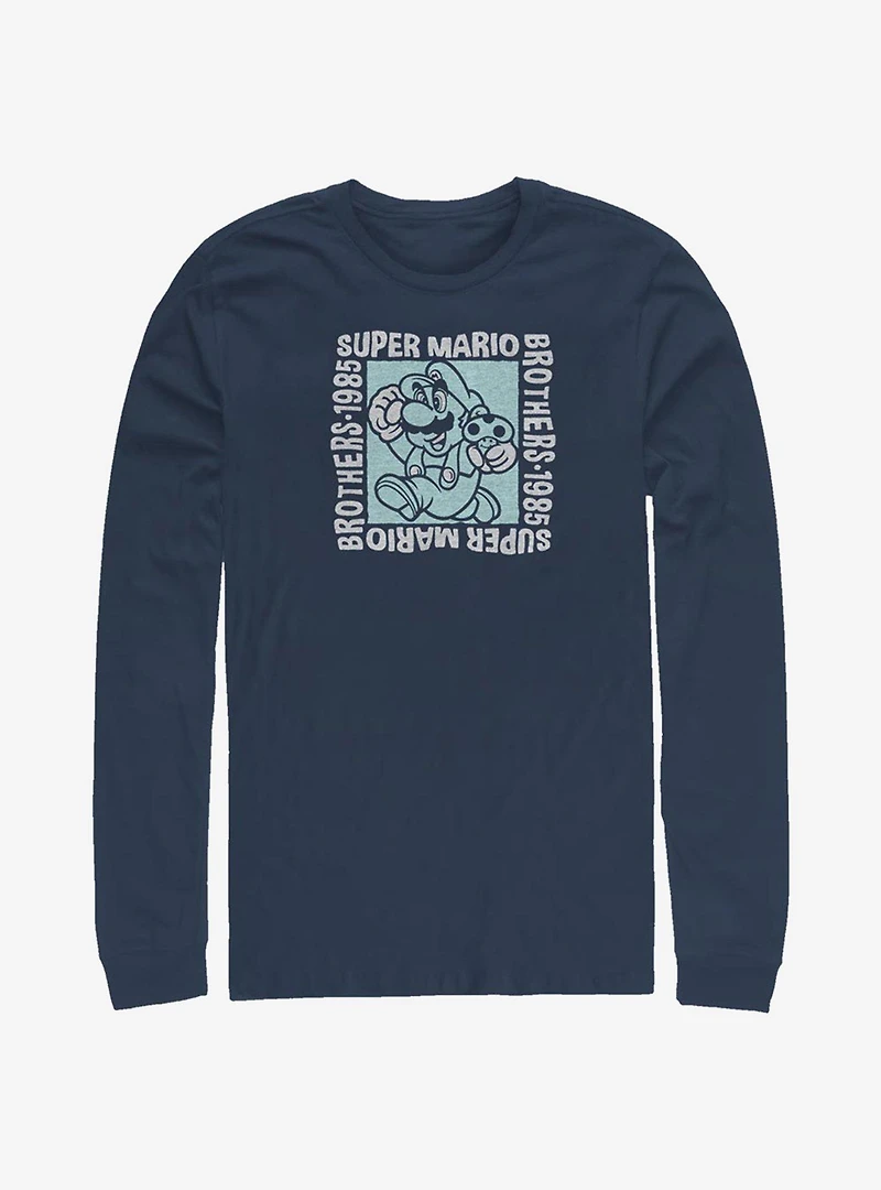 Super Mario Brothers Box Long-Sleeve T-Shirt