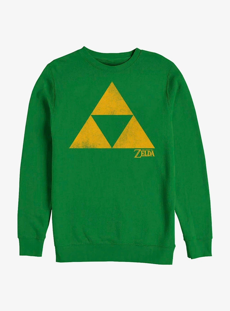 The Legend Of Zelda Simple Triforce Crew Sweatshirt