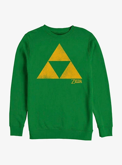 The Legend Of Zelda Simple Triforce Crew Sweatshirt