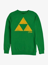 The Legend Of Zelda Simple Triforce Crew Sweatshirt