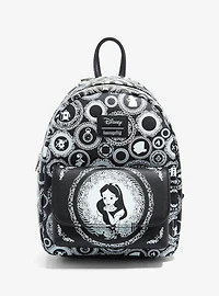 Loungefly Disney Alice In Wonderland Black & White Mini Backpack