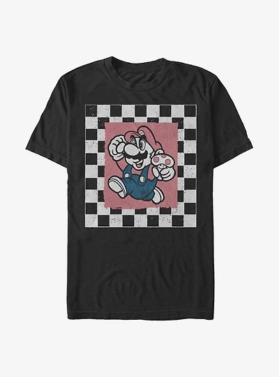 Nintendo Super Mario Checkers Run T-Shirt