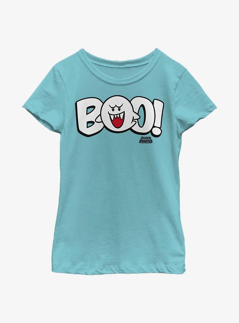Nintendo Super Mario Boo Youth Girls T-Shirt