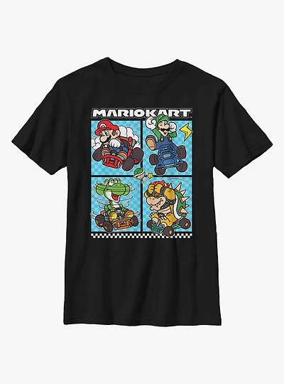 Nintendo Super Mario Four On The Floor Youth T-Shirt