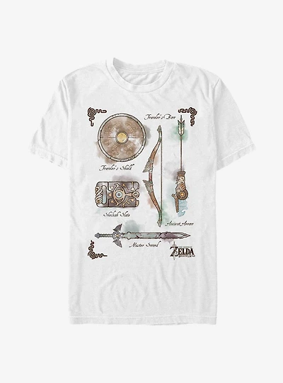 Nintendo The Legend Of Zelda Inventory T-Shirt