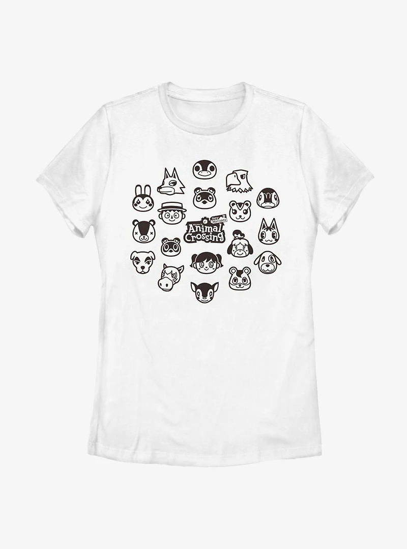Nintendo Animal Crossing: New Horizons Group Womens T-Shirt