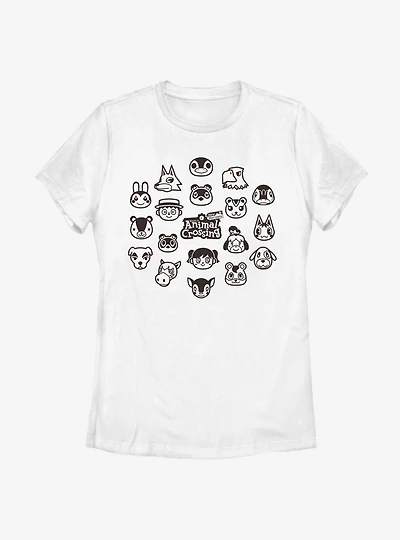Nintendo Animal Crossing: New Horizons Group Womens T-Shirt