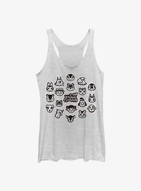 Nintendo Animal Crossing: New Horizons Group Womens Tank Top