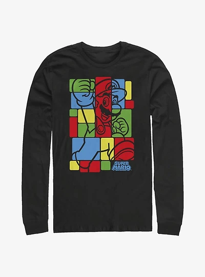 Nintendo Super Mario Box Trot Long-Sleeve T-Shirt