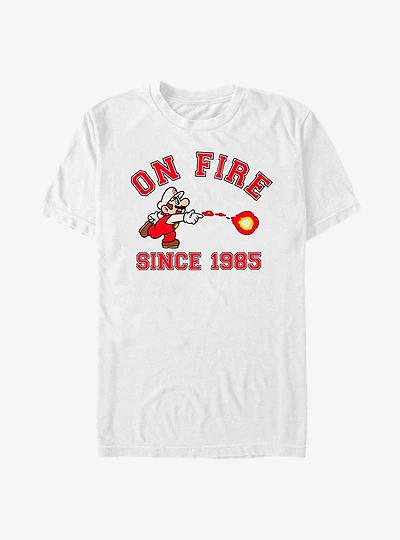 Nintendo Super Mario On Fire T-Shirt