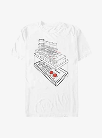 Nintendo Essential Controller Schematic T-Shirt