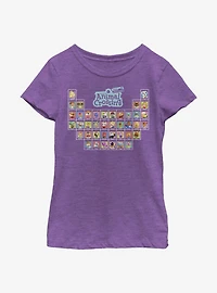 Nintendo Animal Crossing Periodically Youth Girls T-Shirt