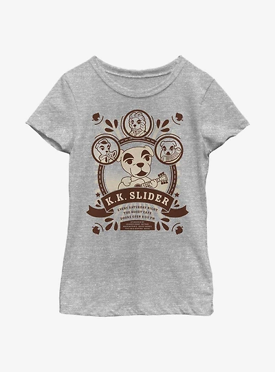 Nintendo Animal Crossing K.K. Slider At The Roost Youth Girls T-Shirt