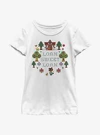 Nintendo Animal Crossing Sweet Loan Youth Girls T-Shirt