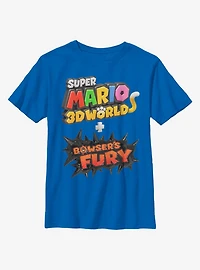 Nintendo Super Mario 3D Bowser's Fury Logo Youth T-Shirt
