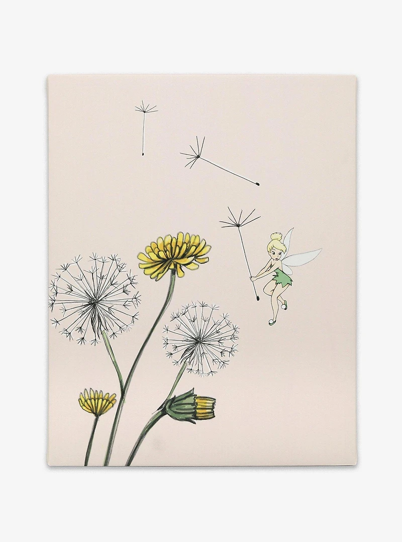 Disney Tinker Bell Flowers Canvas Wall Décor