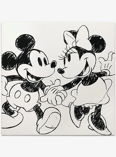 Disney Mickey And Minnie 24" x 24" Canvas Wall Décor