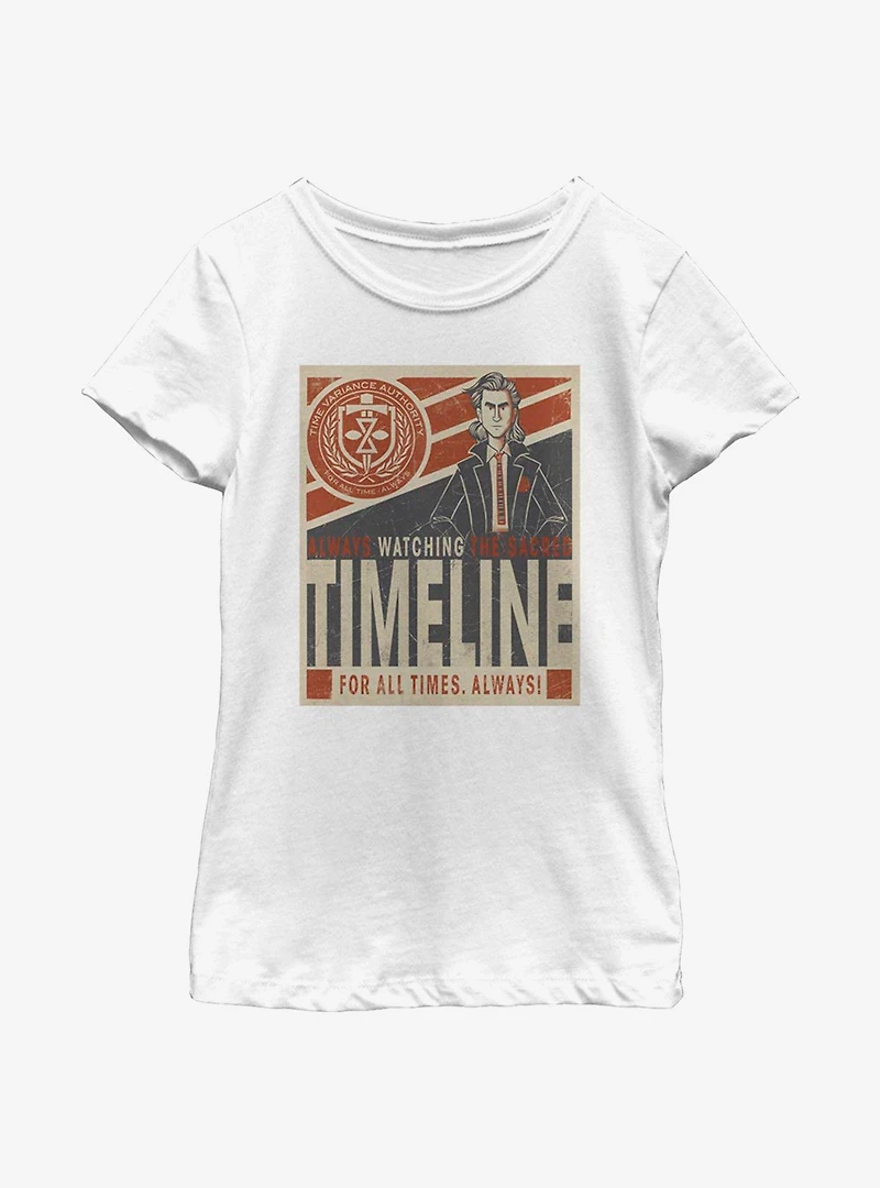 Marvel Loki Always Watching Youth Girls T-Shirt