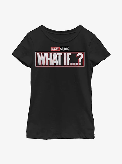 Marvel What If...? Logo Youth Girls T-Shirt
