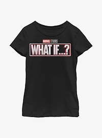 Marvel What If...? Logo Youth Girls T-Shirt