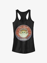 Star Wars The Mandalorian Child Bassinet Badge Girls Tank Top