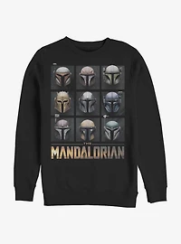 Star Wars The Mandalorian Mando Helmet Boxup Crew Sweatshirt