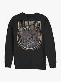 Star Wars The Mandalorian This Is Way Crew Sweatshirt